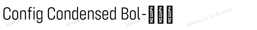 Config Condensed Bol字体转换